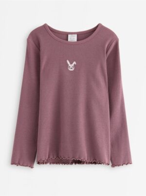 Long-sleeved ribbed top - 3007011-9438