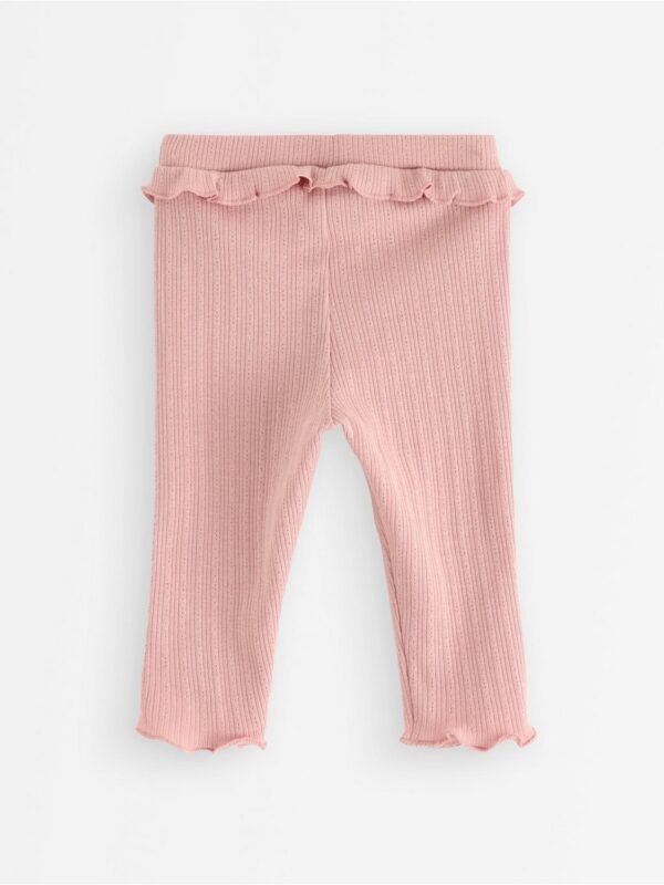 Leggings with frill - 3007043-7351