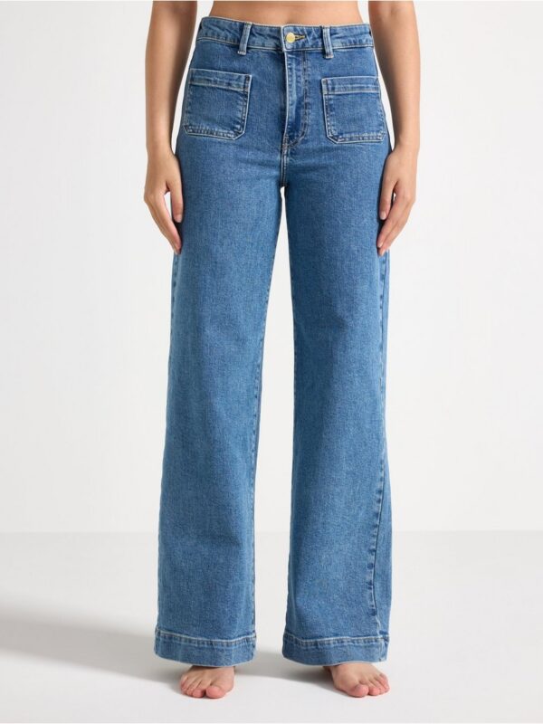 WIDE  jeans with high waist - 3007054-791