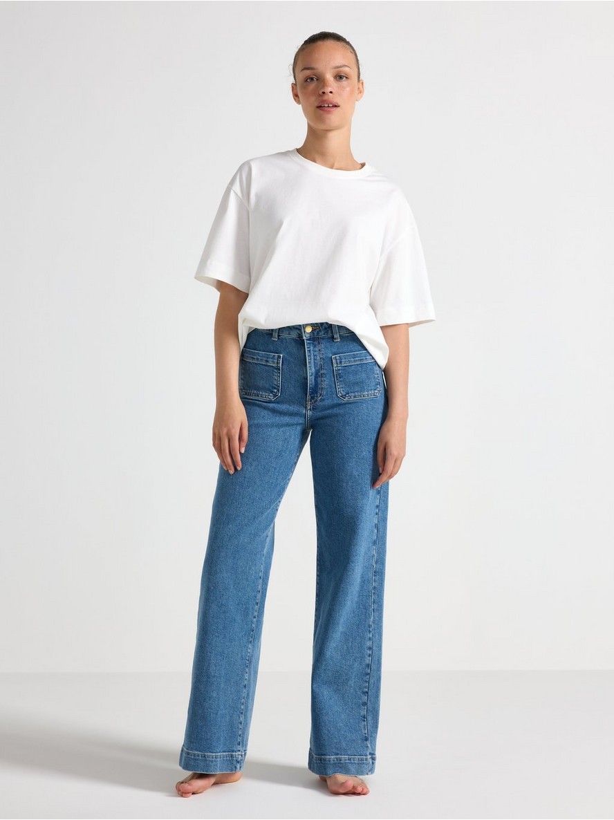 Pantalone – WIDE  jeans with high waist