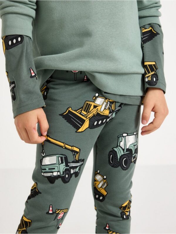 Leggings with brushed inside - 3007063-8708