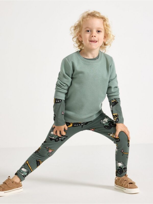 Leggings with brushed inside - 3007063-8708