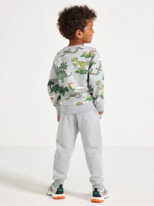 Joggers with brushed inside - 3007069-7692