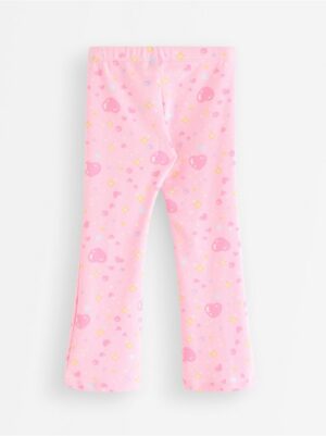 Flared leggings with brushed inside - 3007087-3679