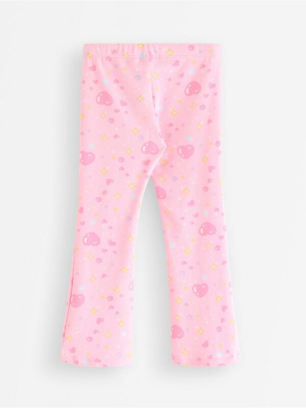 Flared leggings with brushed inside - 3007087-3679