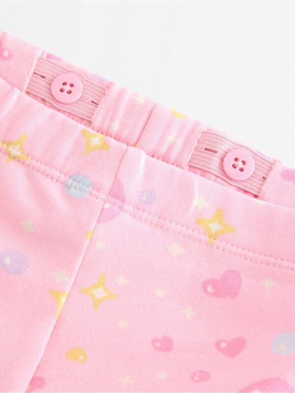Flared leggings with brushed inside - 3007087-3679
