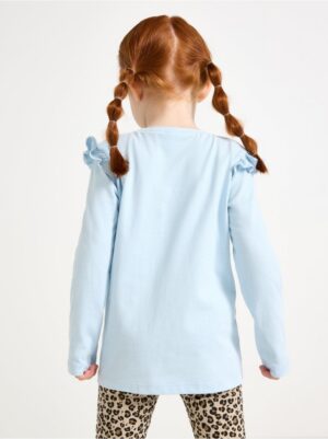 Long-sleeved top with frills - 3007089-6584