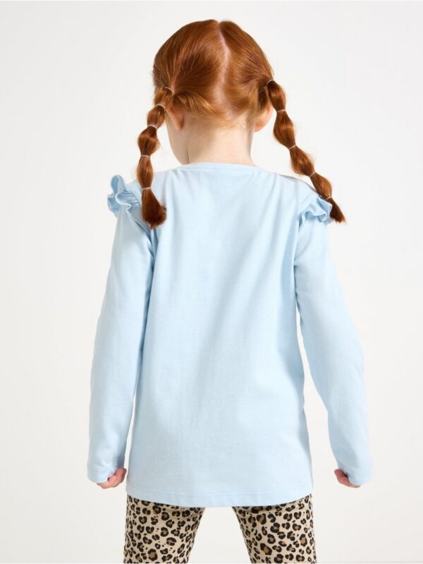 Long-sleeved top with frills - 3007089-6584