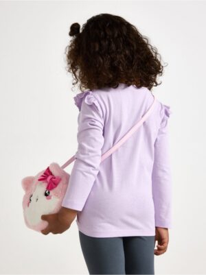 Long-sleeved top with frills - 3007089-7426