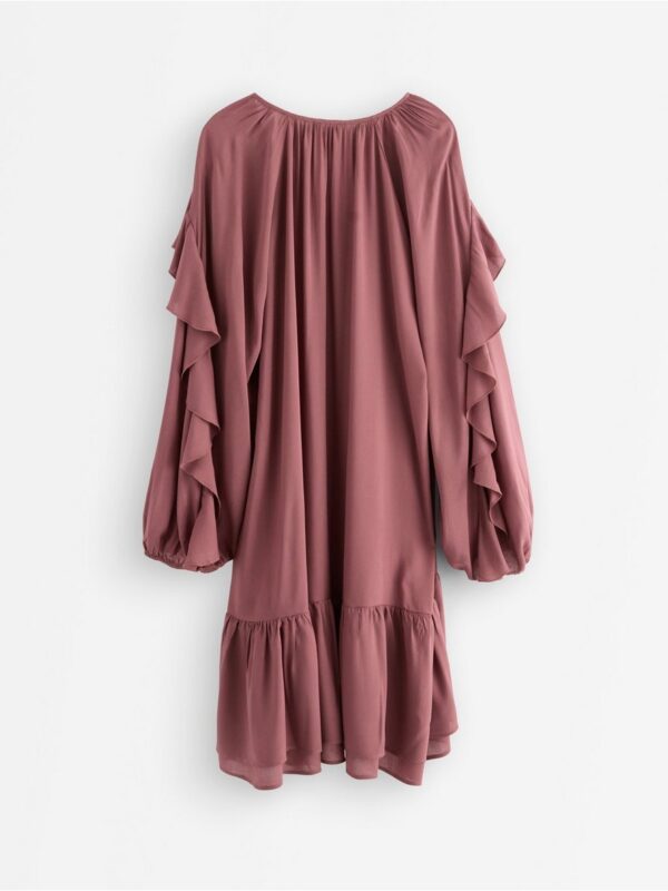 Mini dress with flounces - 3007118-2958