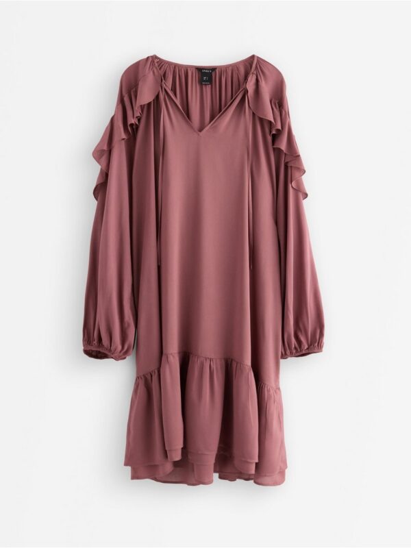 Mini dress with flounces - 3007118-2958