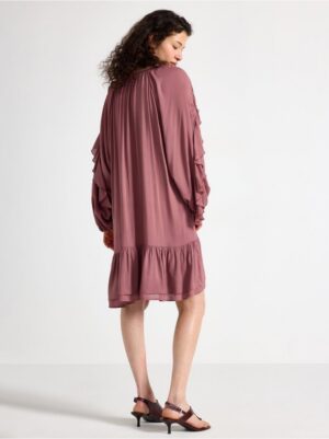 Mini dress with flounces - 3007118-2958