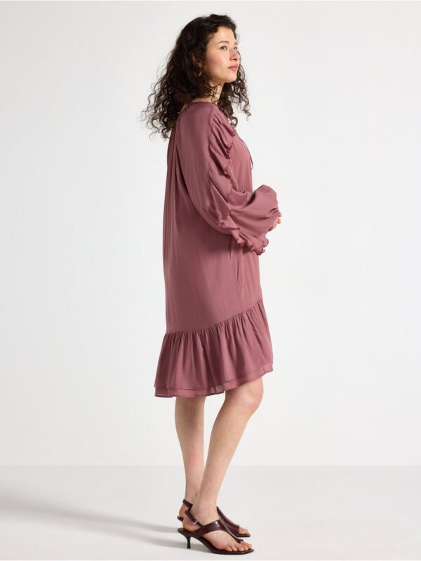 Mini dress with flounces - 3007118-2958