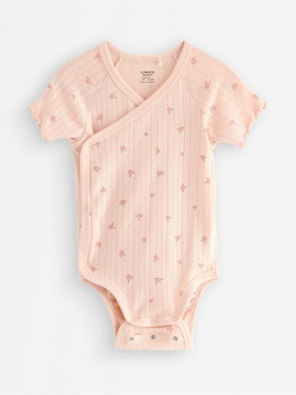 Wrap bodysuit in pointelle - 3007133-8160