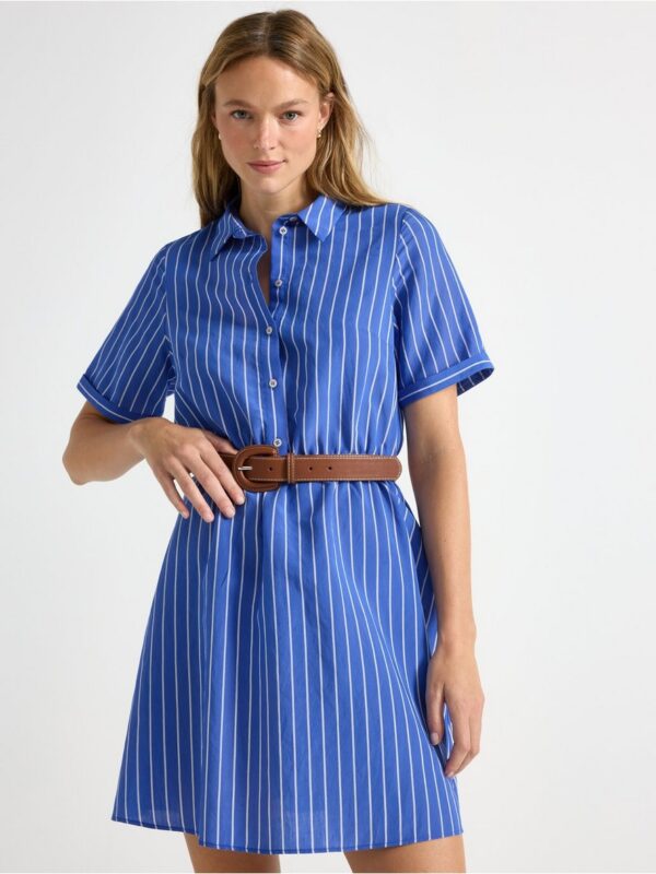 Striped shirt dress - 3007136-9614