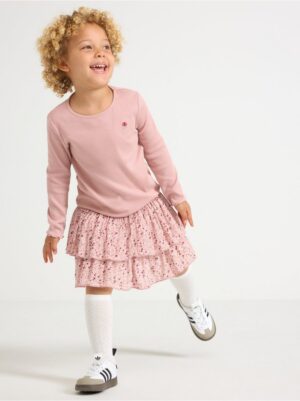 Flounce skirt in viscose - 3007140-7351