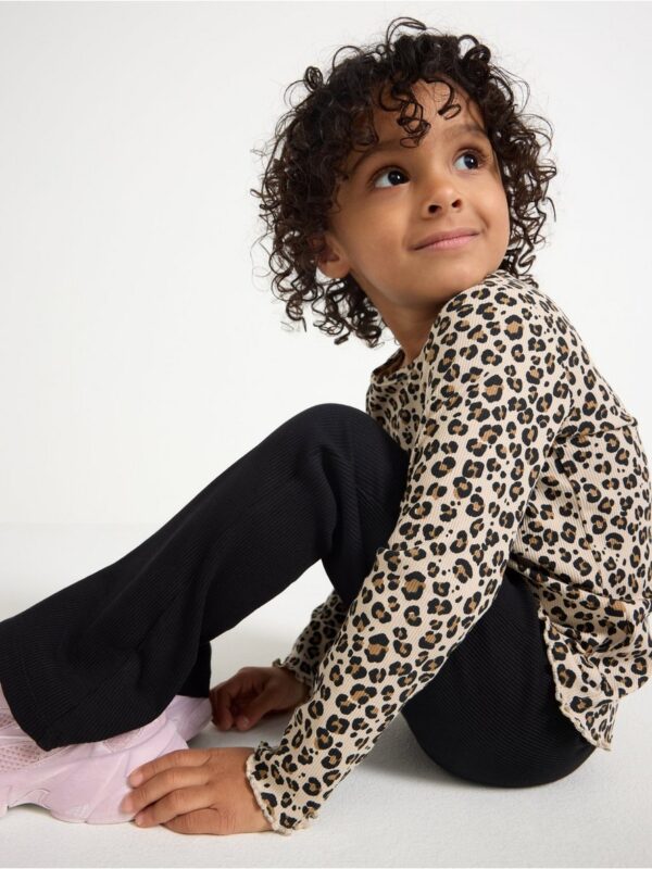 Long-sleeved ribbed top - 3007192-4939
