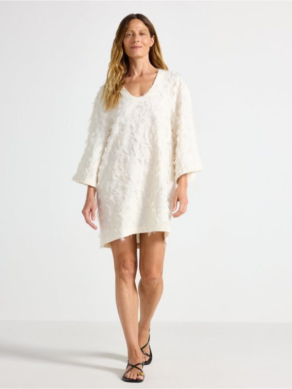 Mini dress with fringes - 3007292-1418