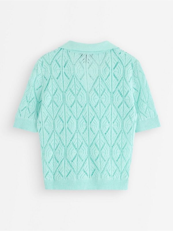 Pattern-knit top - 3007510-9616