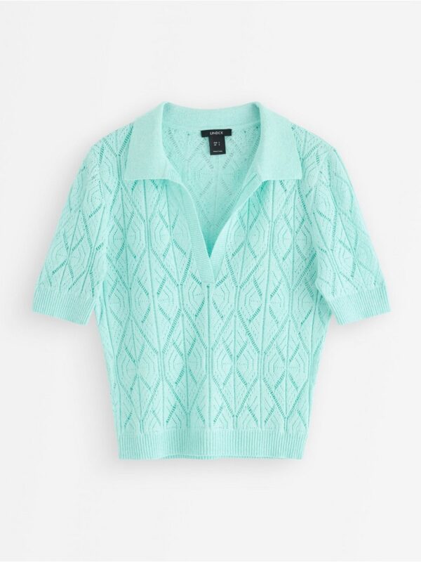 Pattern-knit top - 3007510-9616
