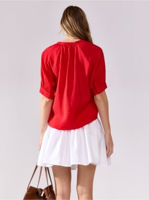 Short-sleeved blouse - 3007914-8668