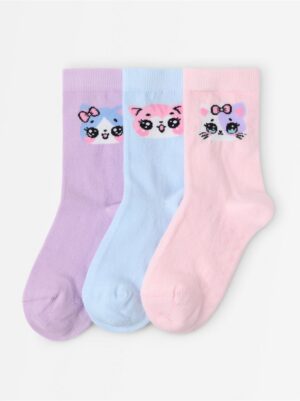 3-pack  socks with anti-slip - 3007961-6666