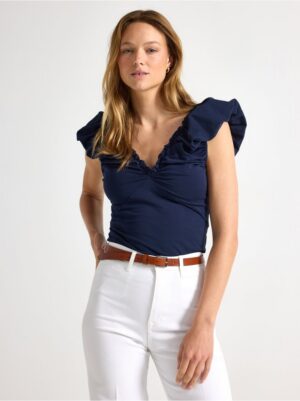 Top with wide neckline - 3007972-2150