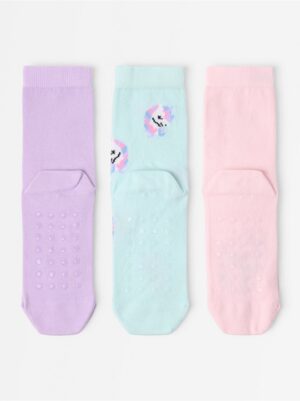 3-pack  socks with anti-slip - 3007974-6666