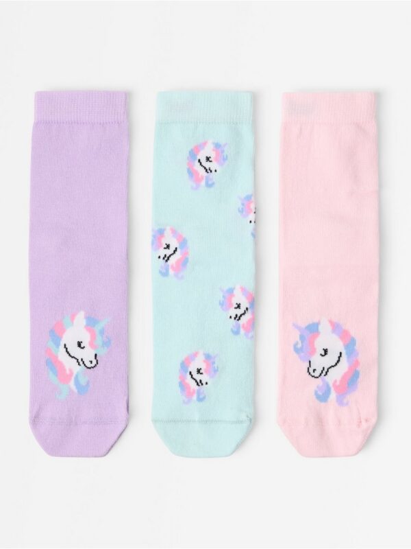 3-pack  socks with anti-slip - 3007974-6666