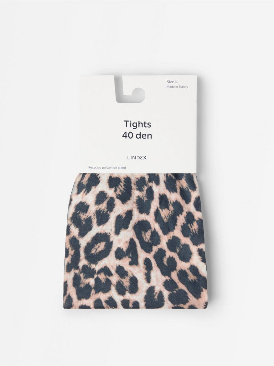 Hulahopke – Tights with leopard print 40 denier