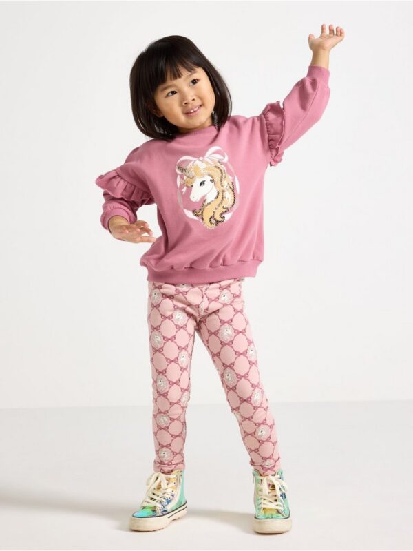 Leggings with brushed inside - 3008195-7351
