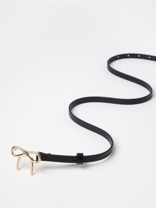 Slim belt with bow - 3008210-80