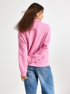 Oversized sweatshirt with collar - 3008432-7362