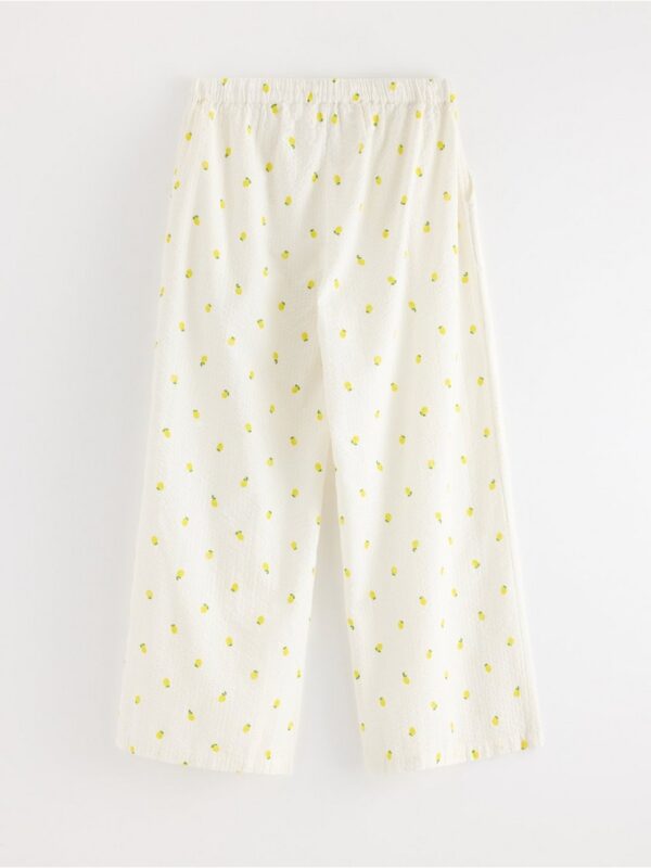 Pyjama trousers in seersucker - 8579929-4791