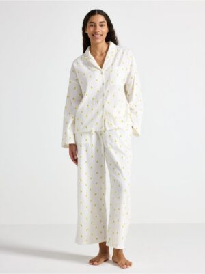 Pyjama trousers in seersucker - 8579929-4791
