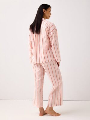 Pyjama trousers in seersucker - 8579929-7723