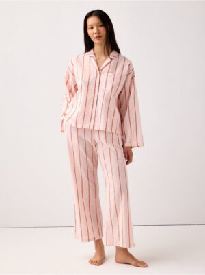 Pyjama trousers in seersucker - 8579929-7723