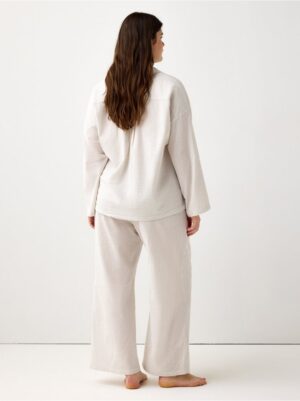 Pyjama trousers in seersucker - 8579929-7951