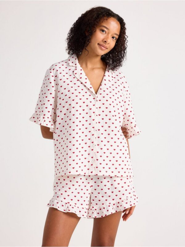 Pyjama set in seersucker - 8707989-6286