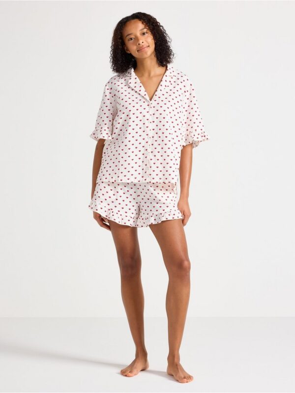 Pyjama set in seersucker - 8707989-6286