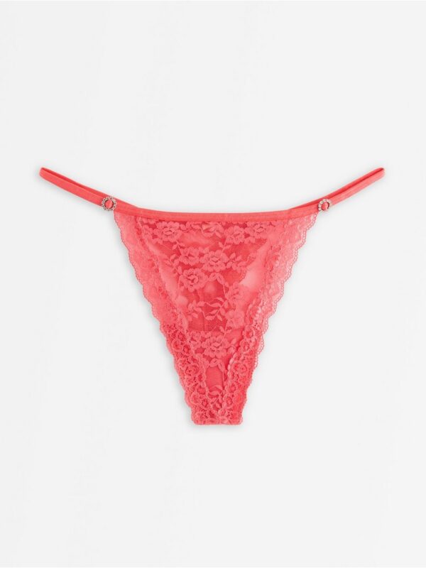 Thong in lace - 8727233-7908