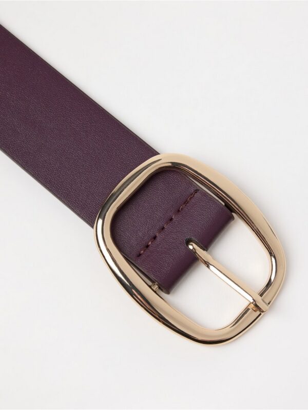Wide belt  in imitation leather - 3004472-7390