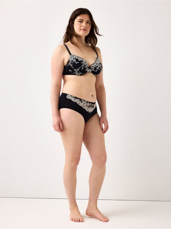 Briefs with lace - 3005622-80