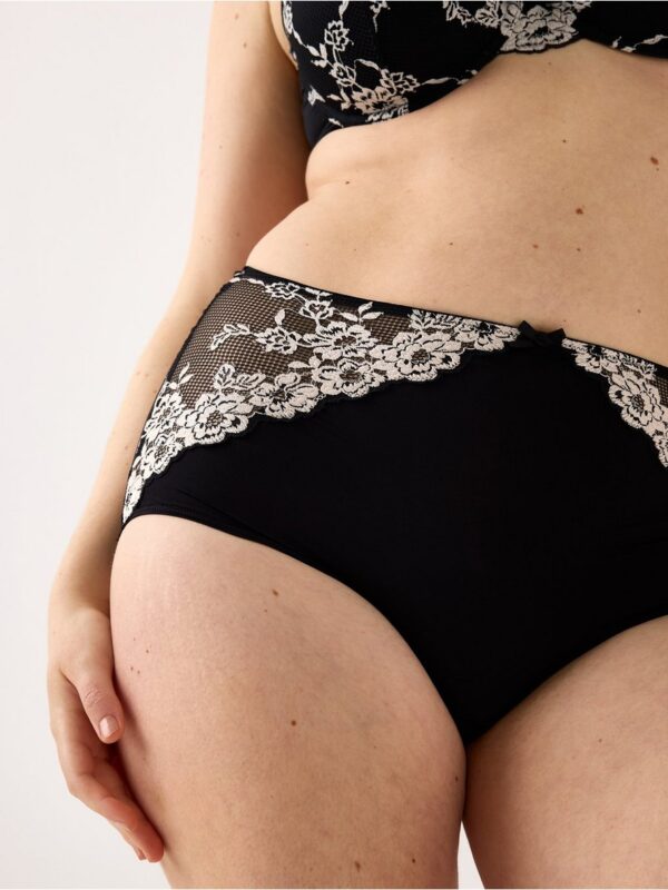 Briefs with lace - 3005627-80