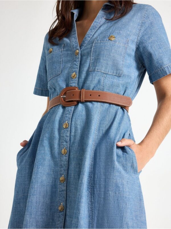 Shirt dress in chambray - 3006473-5137
