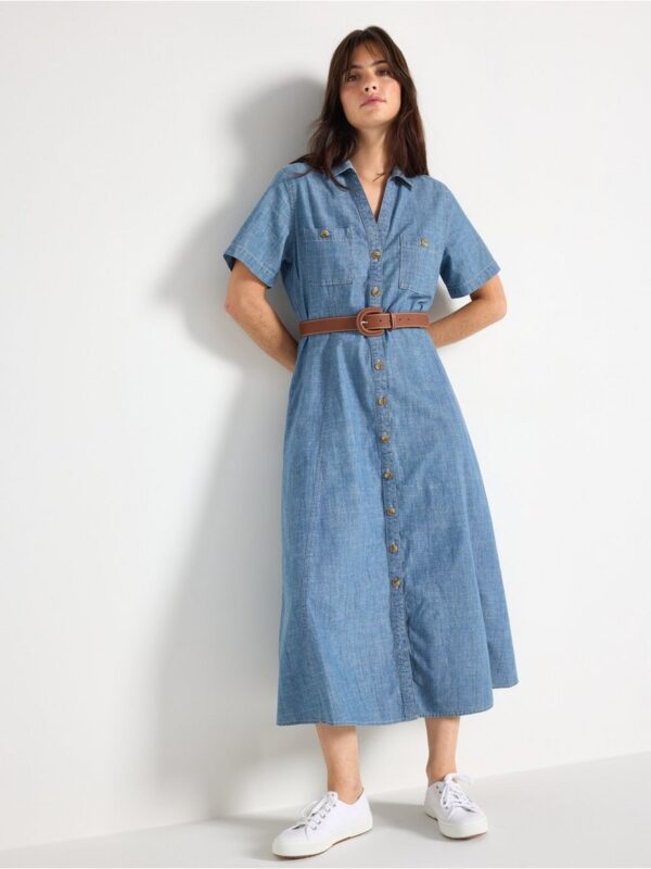 Shirt dress in chambray - 3006473-5137