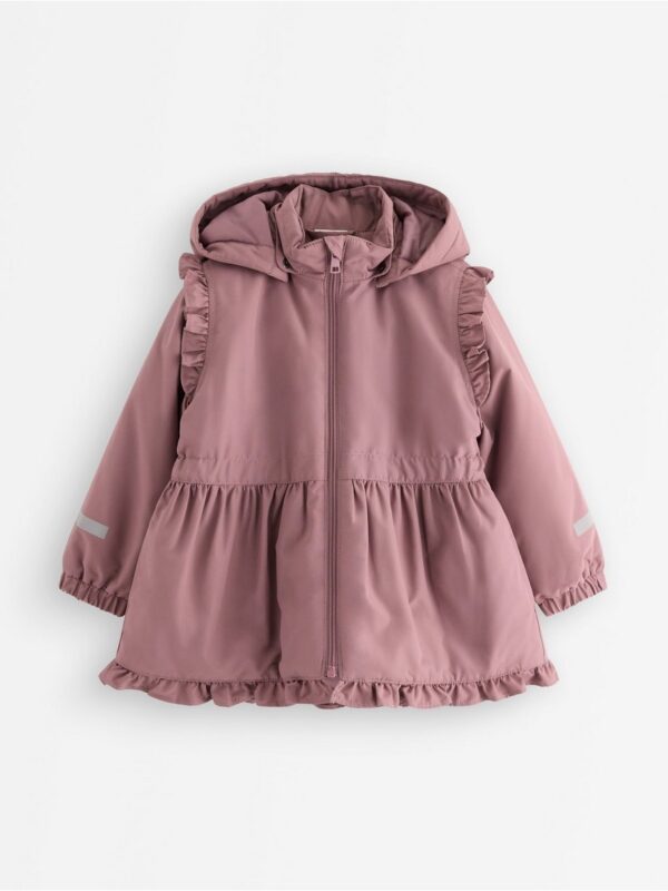 Padded jacket with frills - 3006553-9438