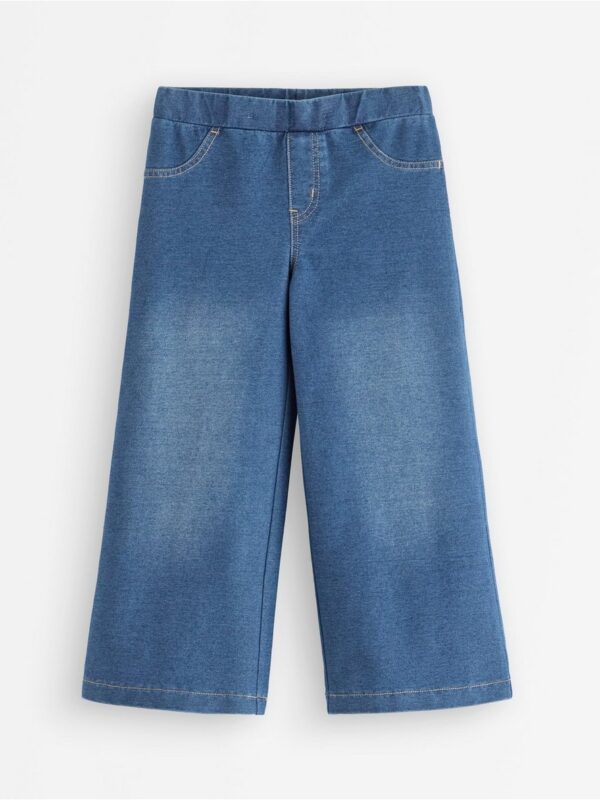Trousers with denim look - 3006586-791