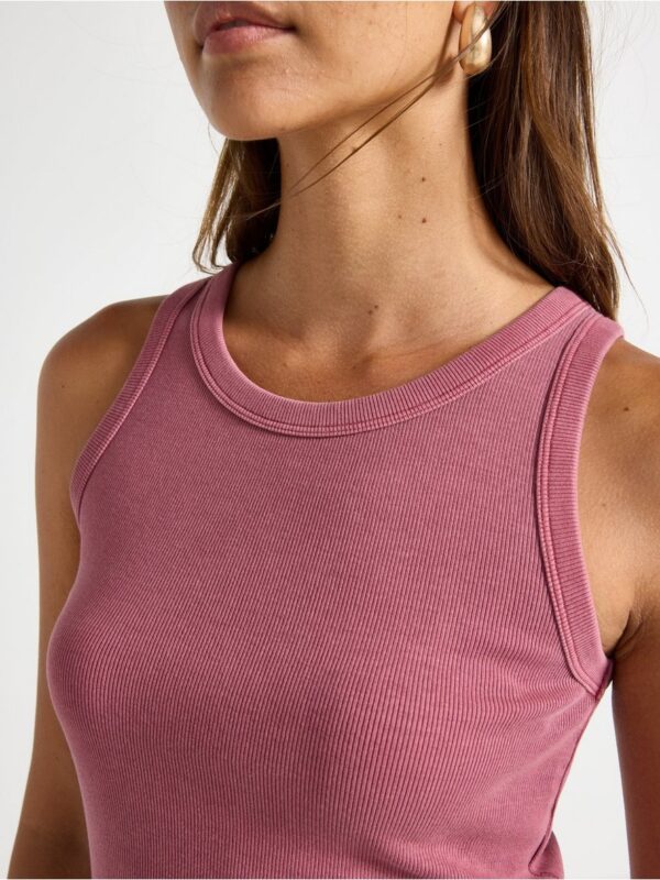 Ribbed tank top - 3006720-7048
