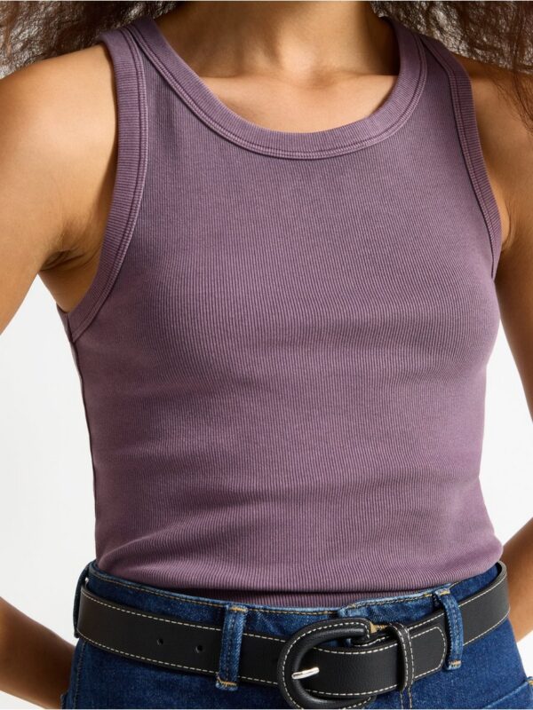 Ribbed tank top - 3006720-9613